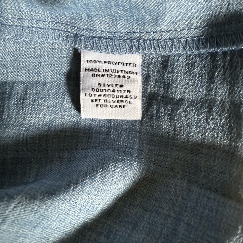 Emma & Michele Chambray Button-Up Top jumpsuit’s - Picture 11 of 11